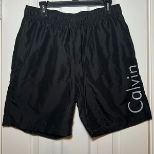 Calvin Klein Black Swim Trunks